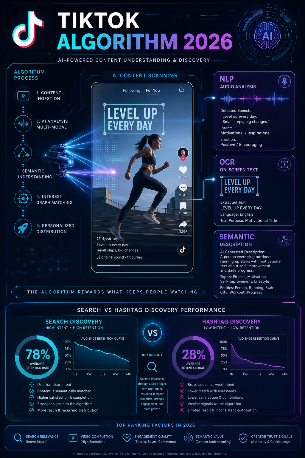 Панель с ТикТок алгоритмами