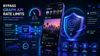 Защита автоматизации Instagram от блокировок при превышении Graph API Rate Limits.