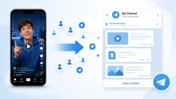Перевод трафика из коротких видео в Telegram-канал